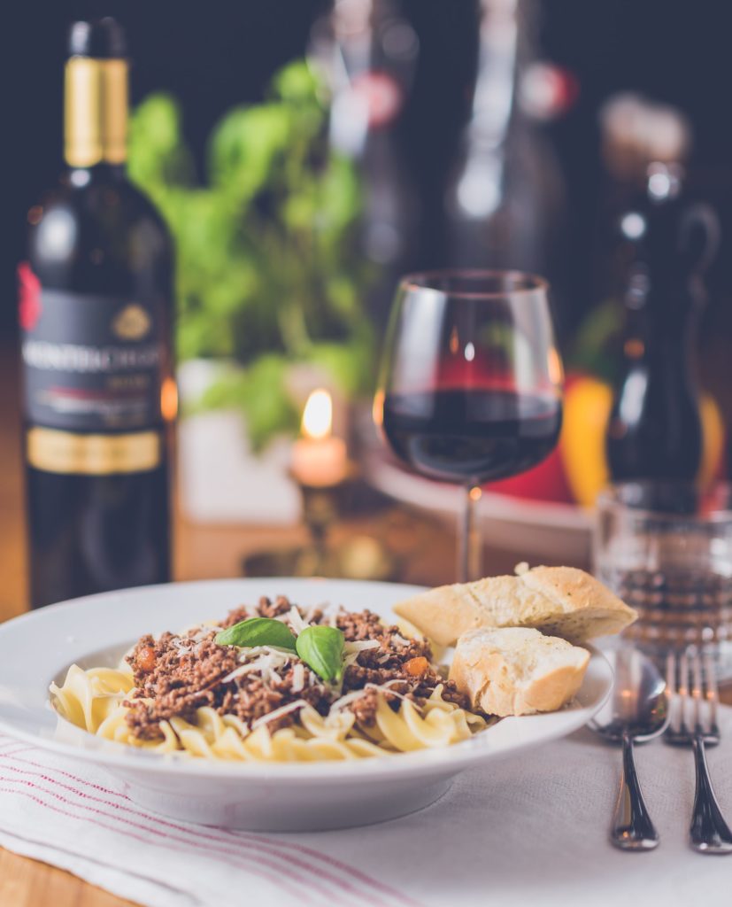 food, wine, Italian, pasta