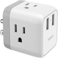 Multi Plug Outlet Extender with 2 USB Phone Charger