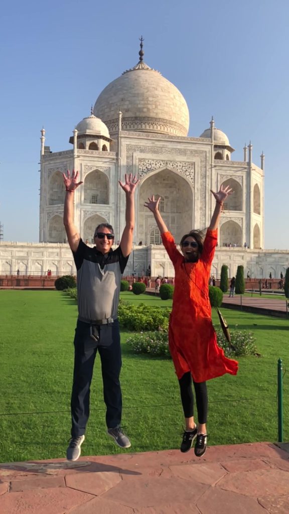 Taj Mahal, Agra, India, jump