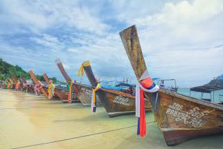 Thailand, Asia, long-tail boat, beach, blue water, Suyash Dixit, luxury travel blog, the trav nav