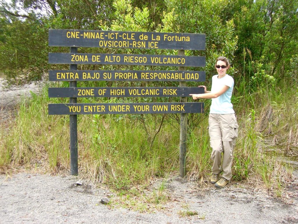 Arenal National Park, warning, volcano