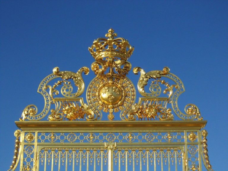 Golden gates of Versailles, Paris