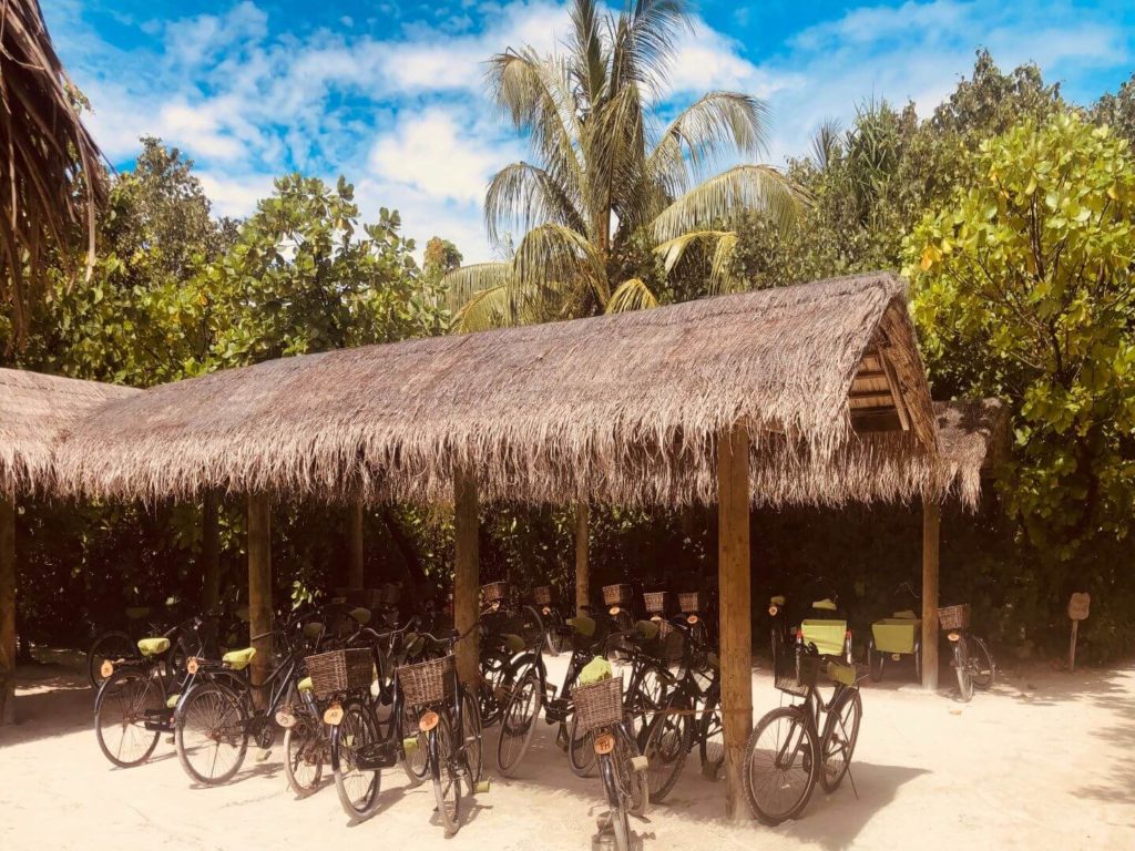 six senses laamu, maldives, bikes