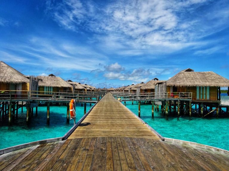 six senses laamu, maldives, jetty, overwater, villa, bungalow