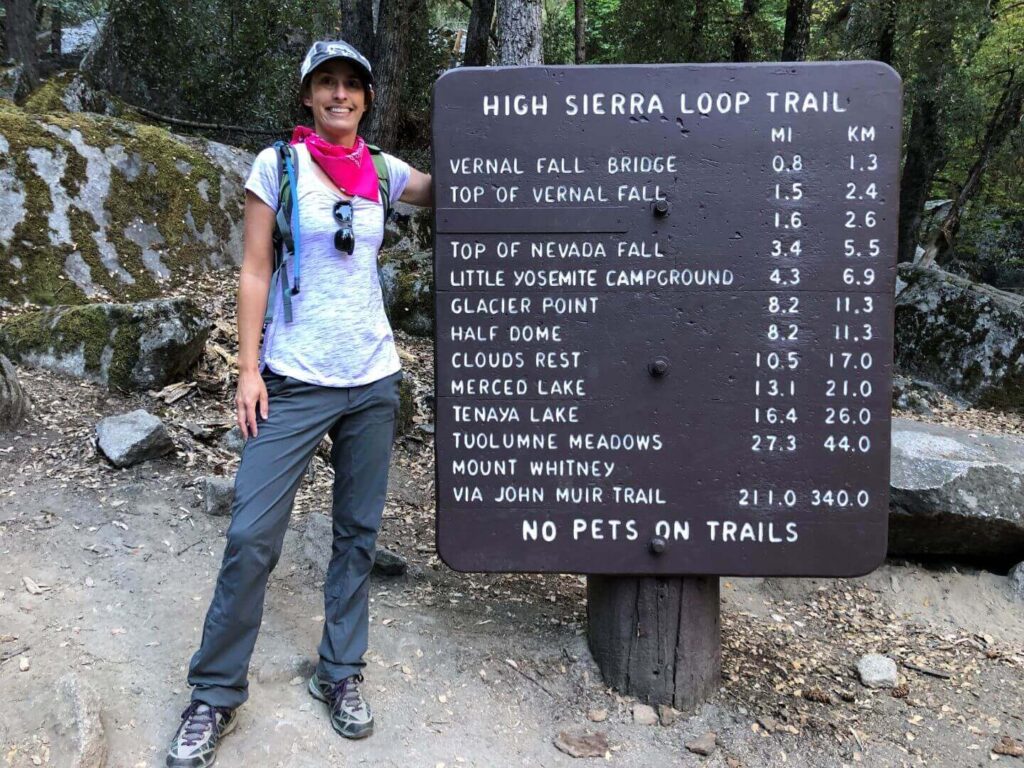High Sierra Loop Trailhead Sign, Yosemite
