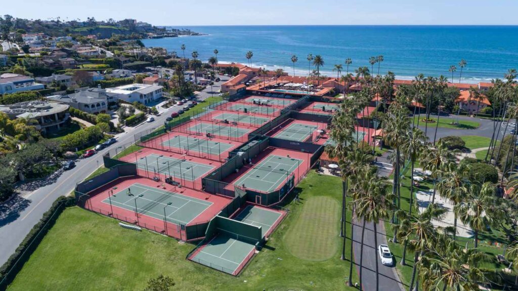 tennis court, La Jolla Beach & Tennis Club, luxury hotels in La Jolla
