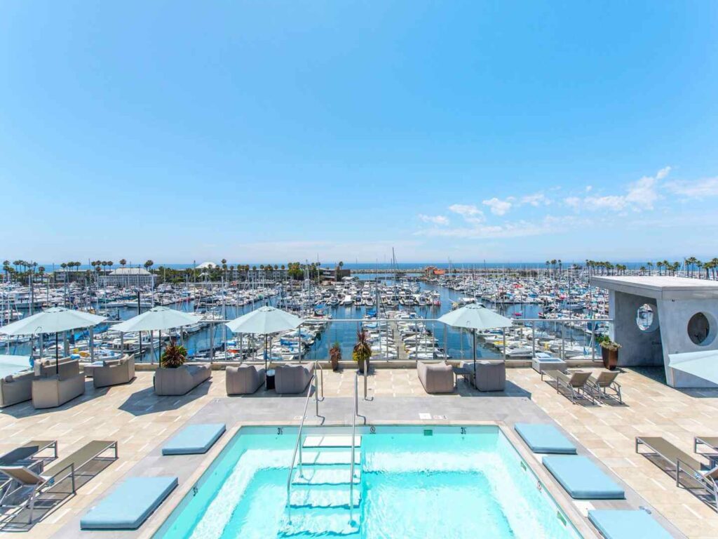 shade hotel, redondo beach, pool, marina, redondo beach breakfront