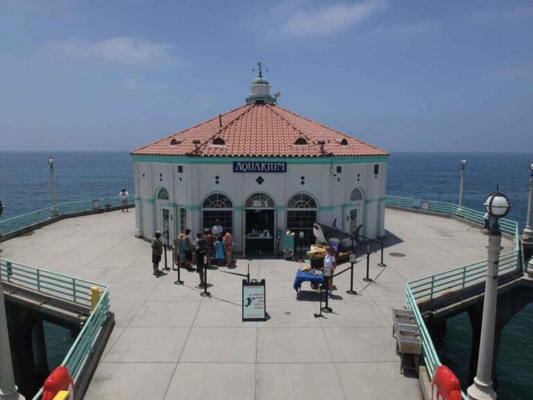 RoundHouse Aquirum at the end of Manhattan Beach Pier, one the best things to do in the South Bay
