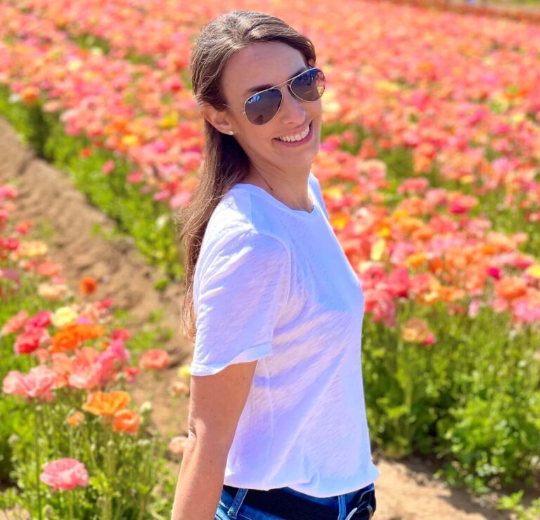 colorful flowers at the flower fields in Carlsbad