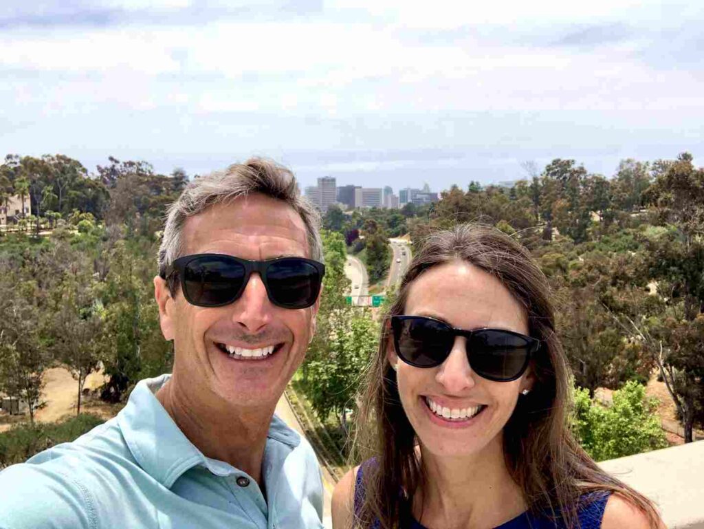 couple at Cabrillo National Monument, Bayside trail outside downtown san diego