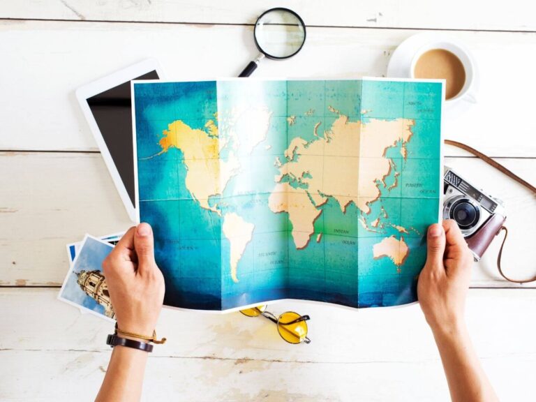 paper map of the world, travel safety tips