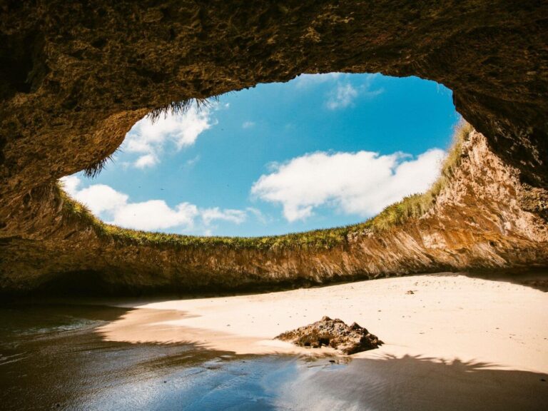 Hidden Beach with a rock