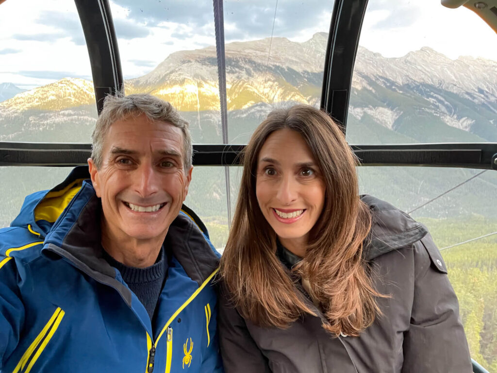 Couple on the Banff Gondola
