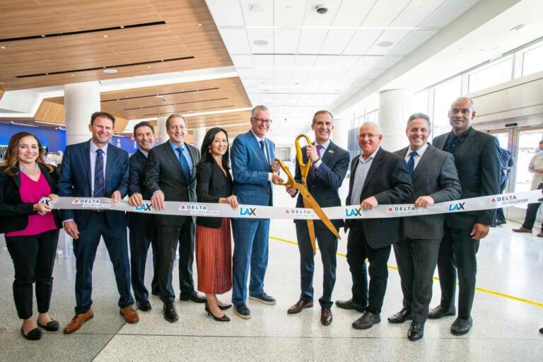 Ribbon Cutting Ceremony at Delta Air Lines terminal at LAX