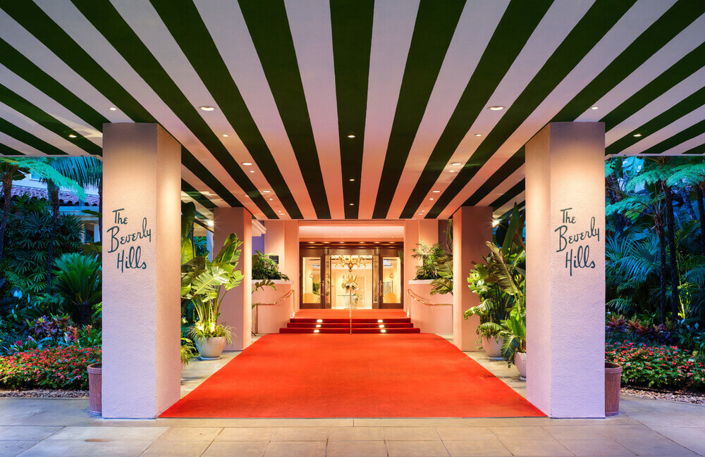 The Beverly Hills Hotel Enterance