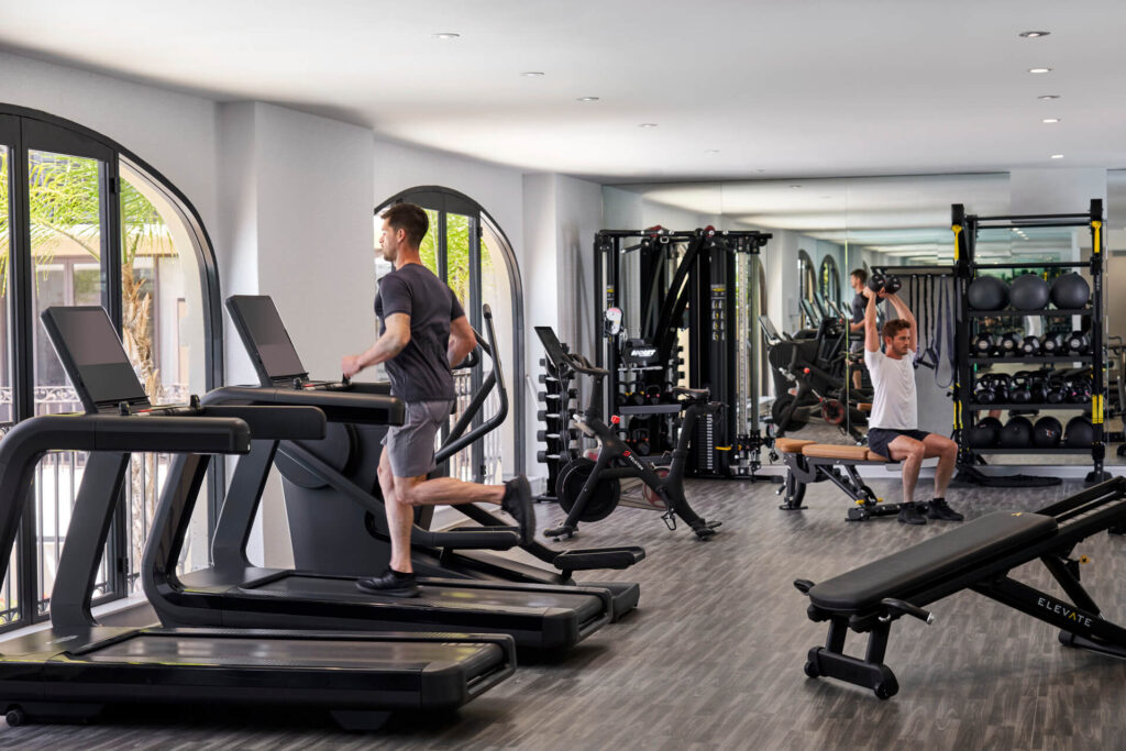 fitness center at the Beverly Wilshire, A Four Seasons Hotel