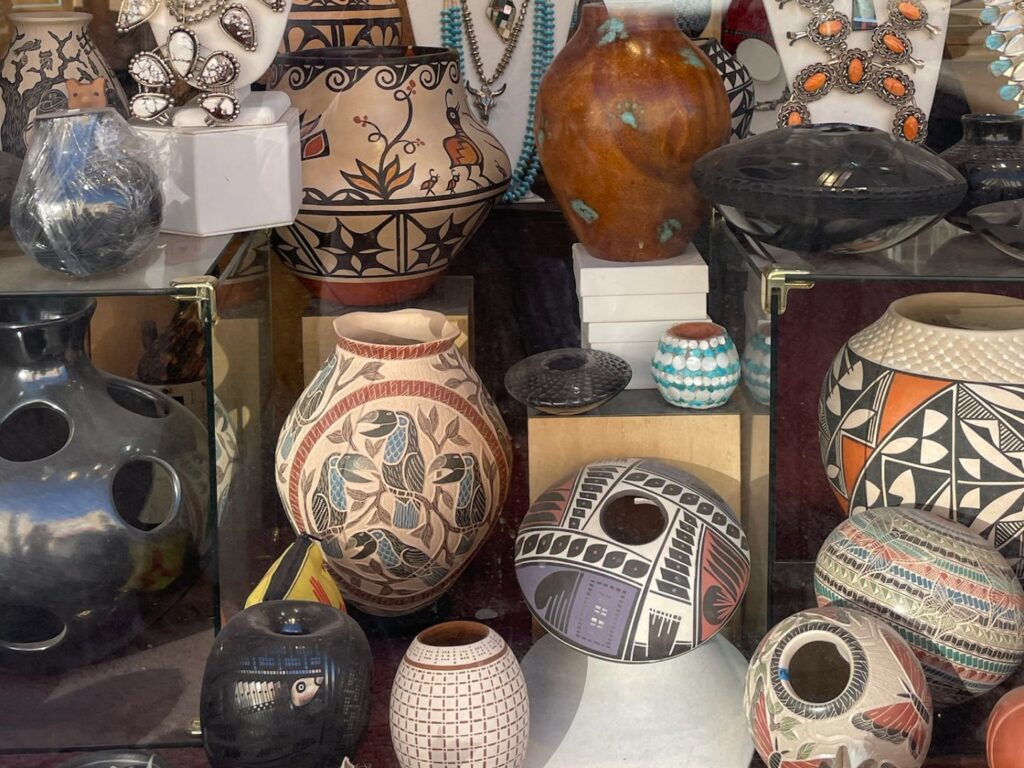 pottery display
