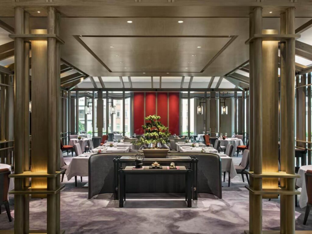 Interior of the Run restaurant at The St. Regis Hong Kong