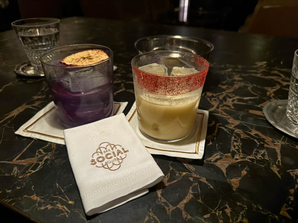 colorful drinks at BKK Social Club