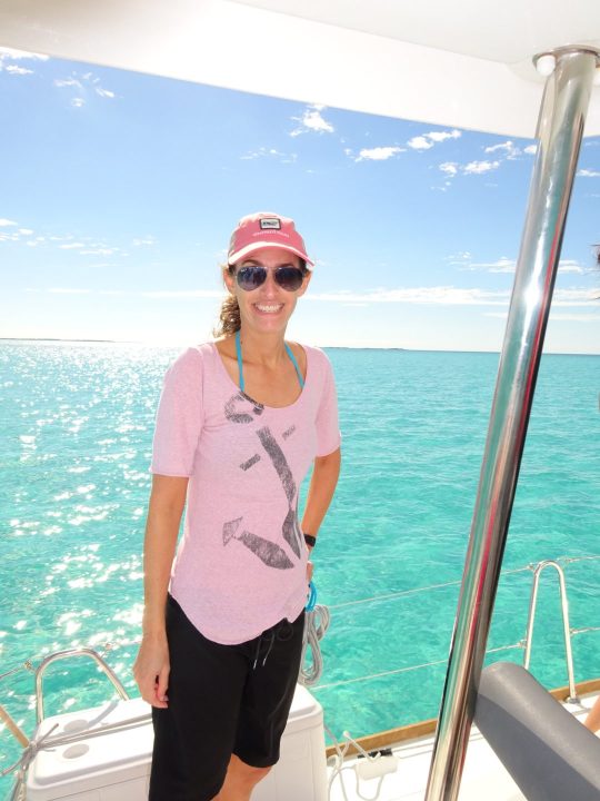 sailboat, Exumas, Bahamas, blue butterfly, cameraman