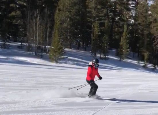 Skiing June Lake