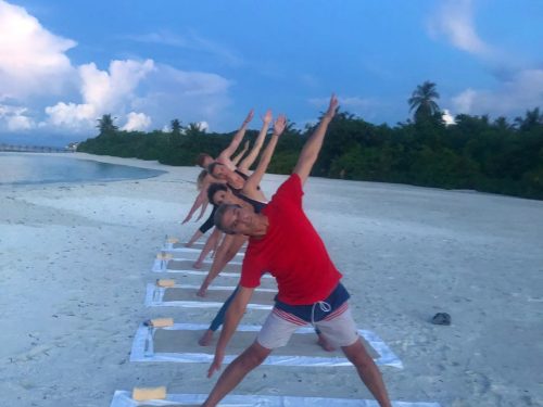 More yoga in the Maldives
