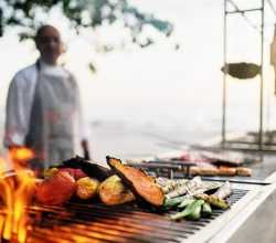 BBQ beach setup with chef at The St. Regis Punta Mita Resort